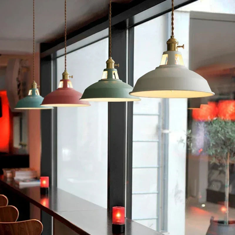Nordisk industriell LED-hänglampa Retro
