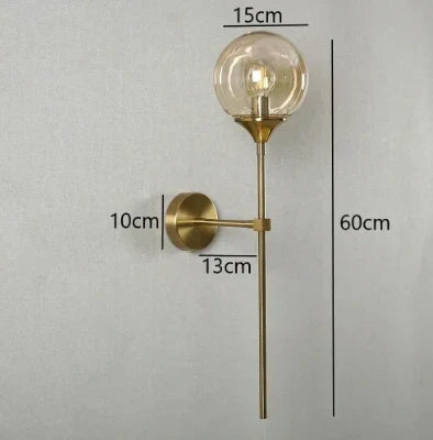 Vägglampa Skandinavisk Modern Glas