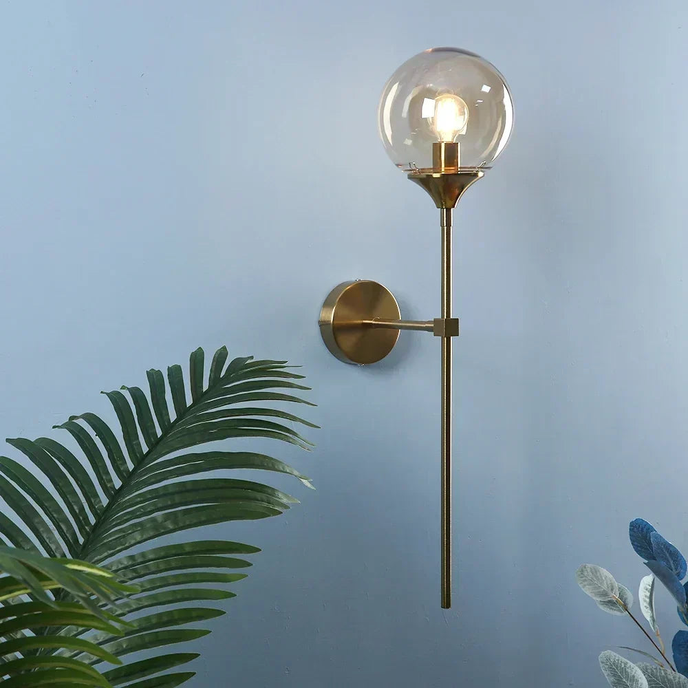 Vägglampa Skandinavisk Modern Glas