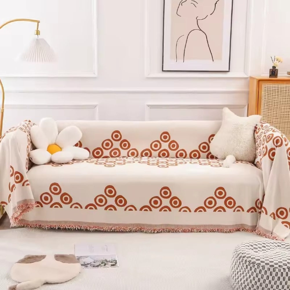 Circa Bloom Mönstrad Chenille Sofföverdrag