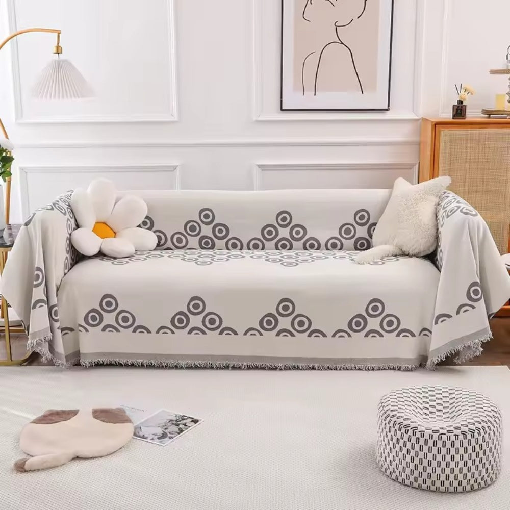 Circa Bloom Mönstrad Chenille Sofföverdrag