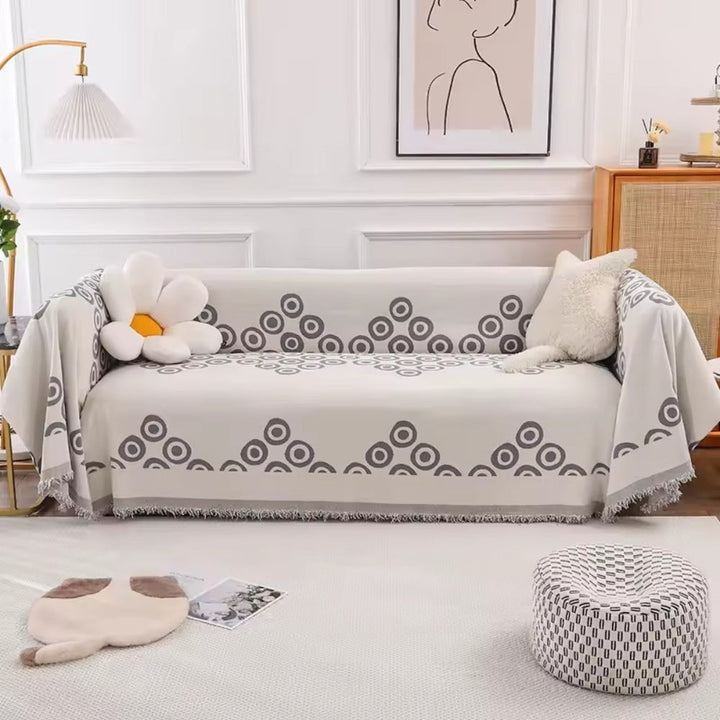 Circa Bloom Mönstrad Chenille Sofföverdrag