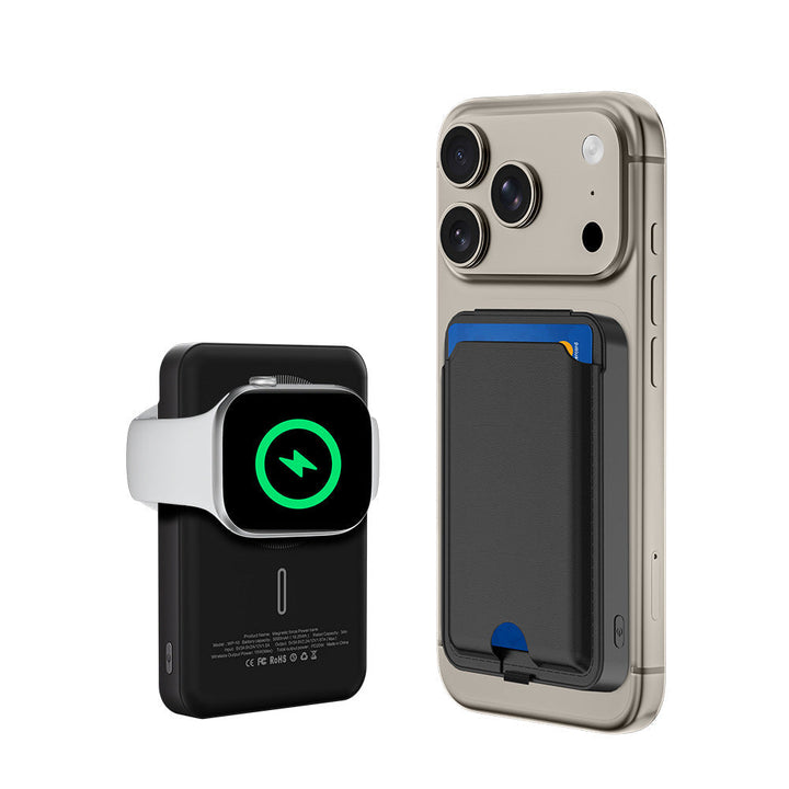 Smartphonefodral med integrerat kortfack och stativ