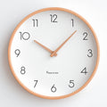 Nordisk Minimalistisk Trä Tyst Väggklocka
