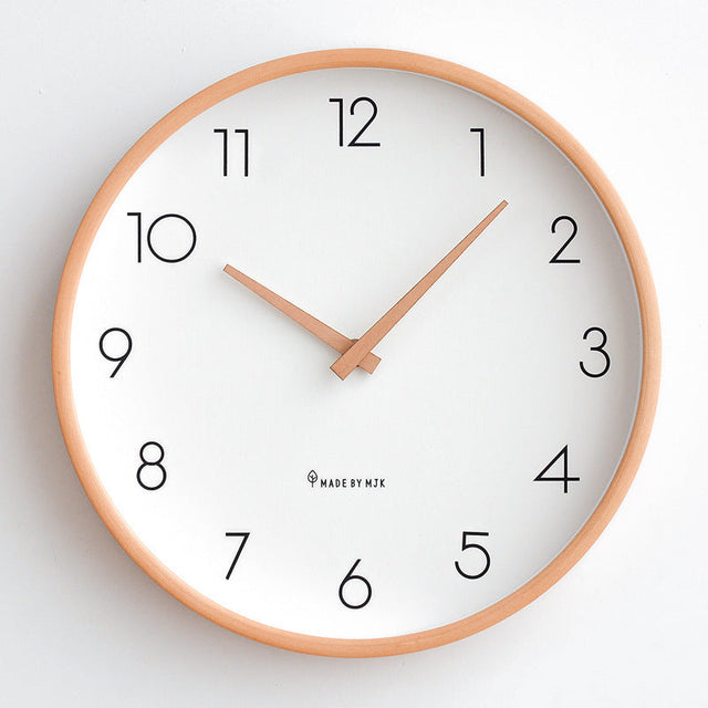Nordisk Minimalistisk Trä Tyst Väggklocka