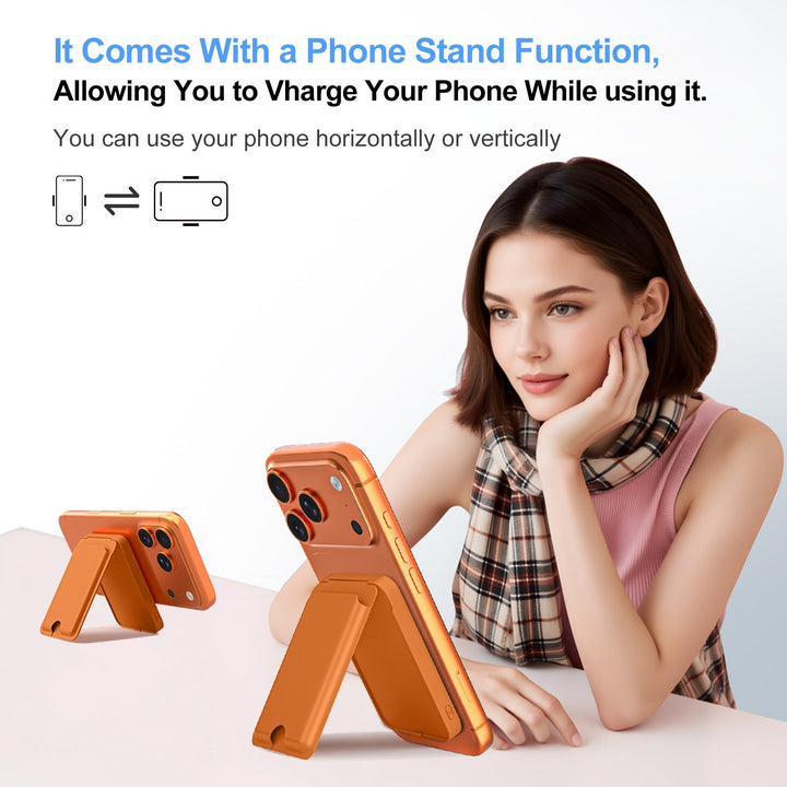 Smartphonefodral med integrerat kortfack och stativ