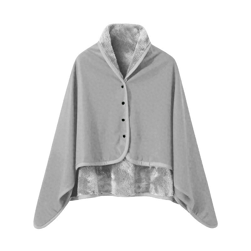 Kvinnors Eleganta Snuggle Blanket med Krage