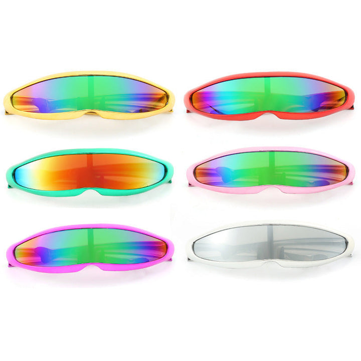 Kvinnors Sportiga Solglasögon med Ergonomisk Design och Spegelglas