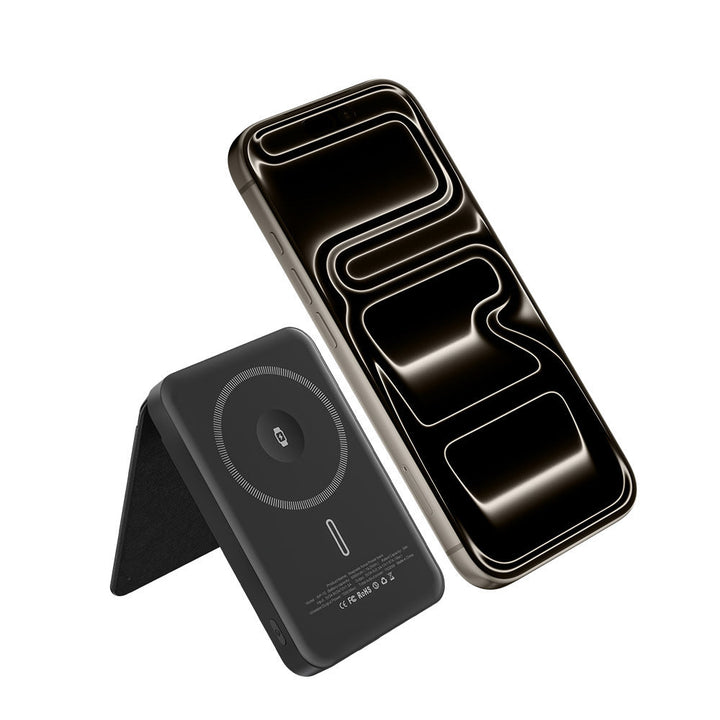 Smartphonefodral med integrerat kortfack och stativ