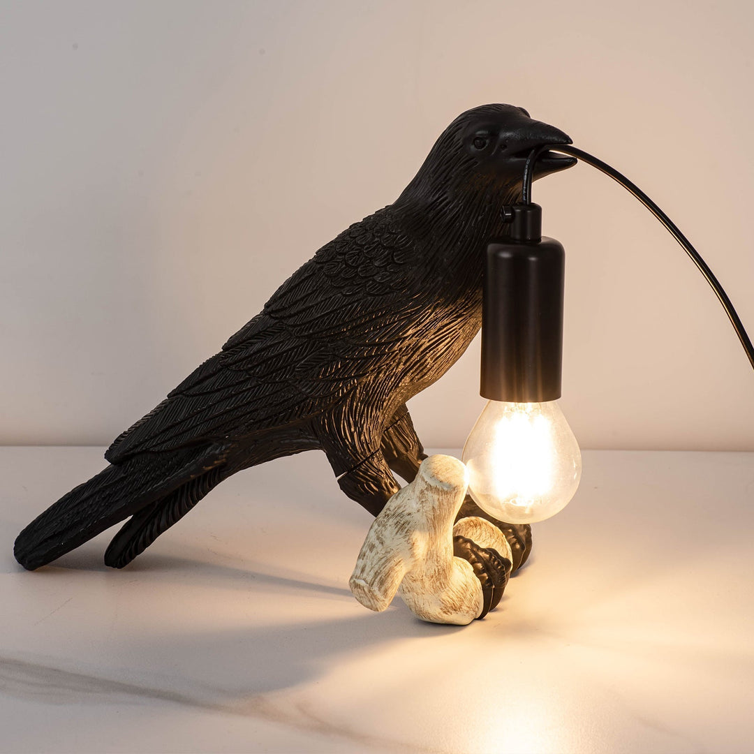 Kreativ Fågel Bordslampa Sänglampa Nattljus Vardagsrum Sovrum Atmosfär Mini Lampa