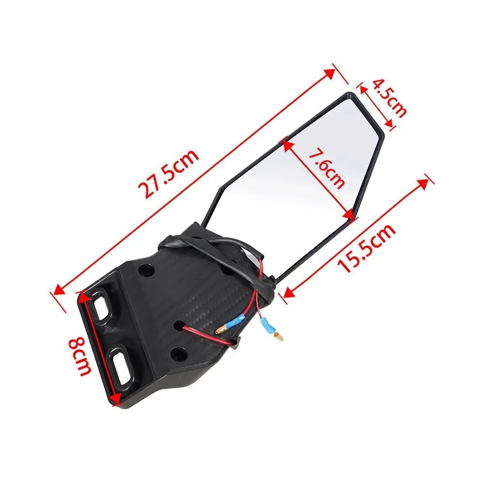 Motorcykelbackspegelsats med integrerad LED-blinkers
