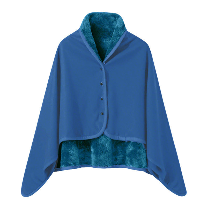Kvinnors Eleganta Snuggle Blanket med Krage