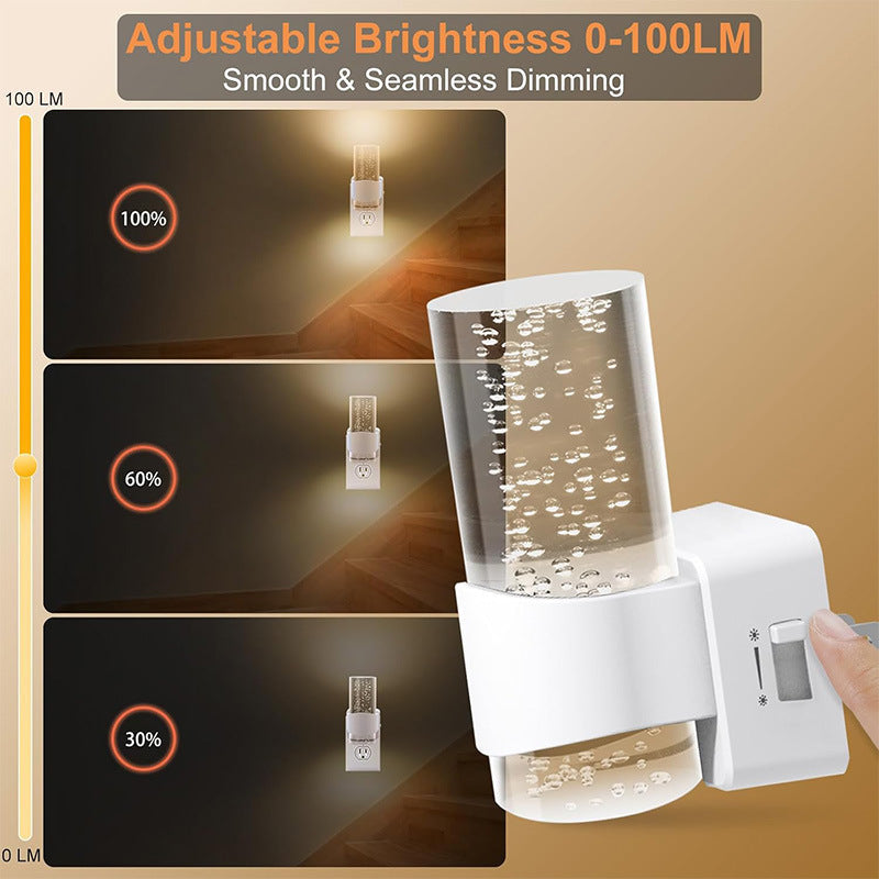 LED Sensor Nattlampa Steglös Dimming Vägglampa för Korridor