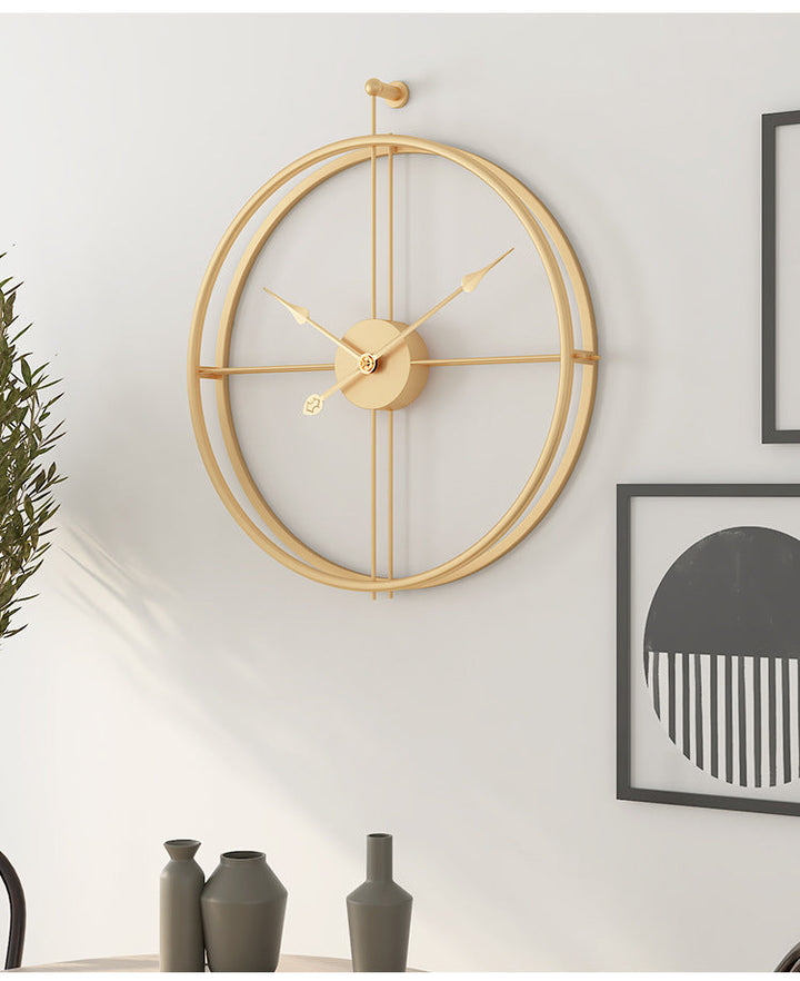 Nordisk Minimalistisk Stor Tyst Väggklocka 20 Tum