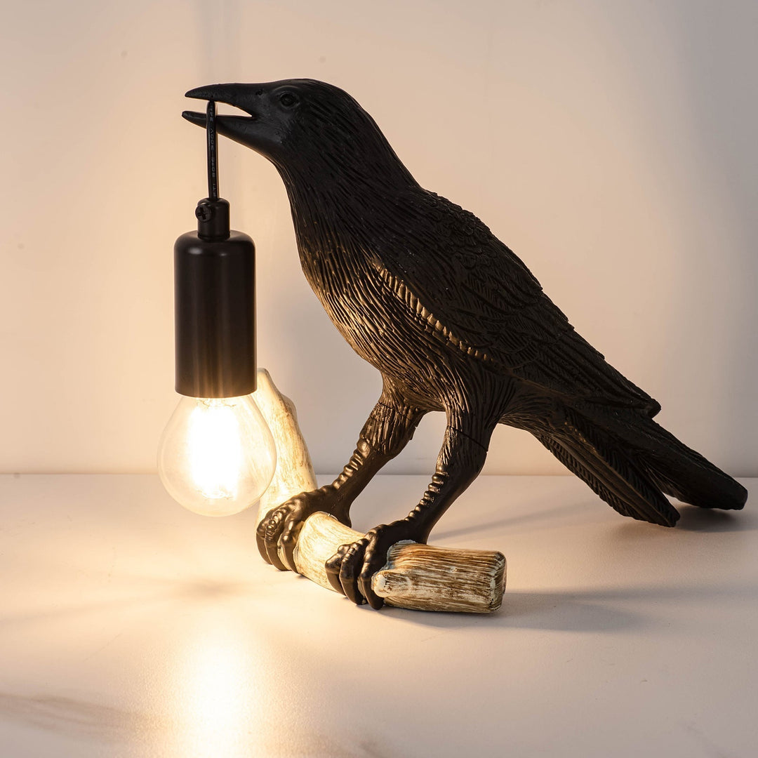 Kreativ Fågel Bordslampa Sänglampa Nattljus Vardagsrum Sovrum Atmosfär Mini Lampa