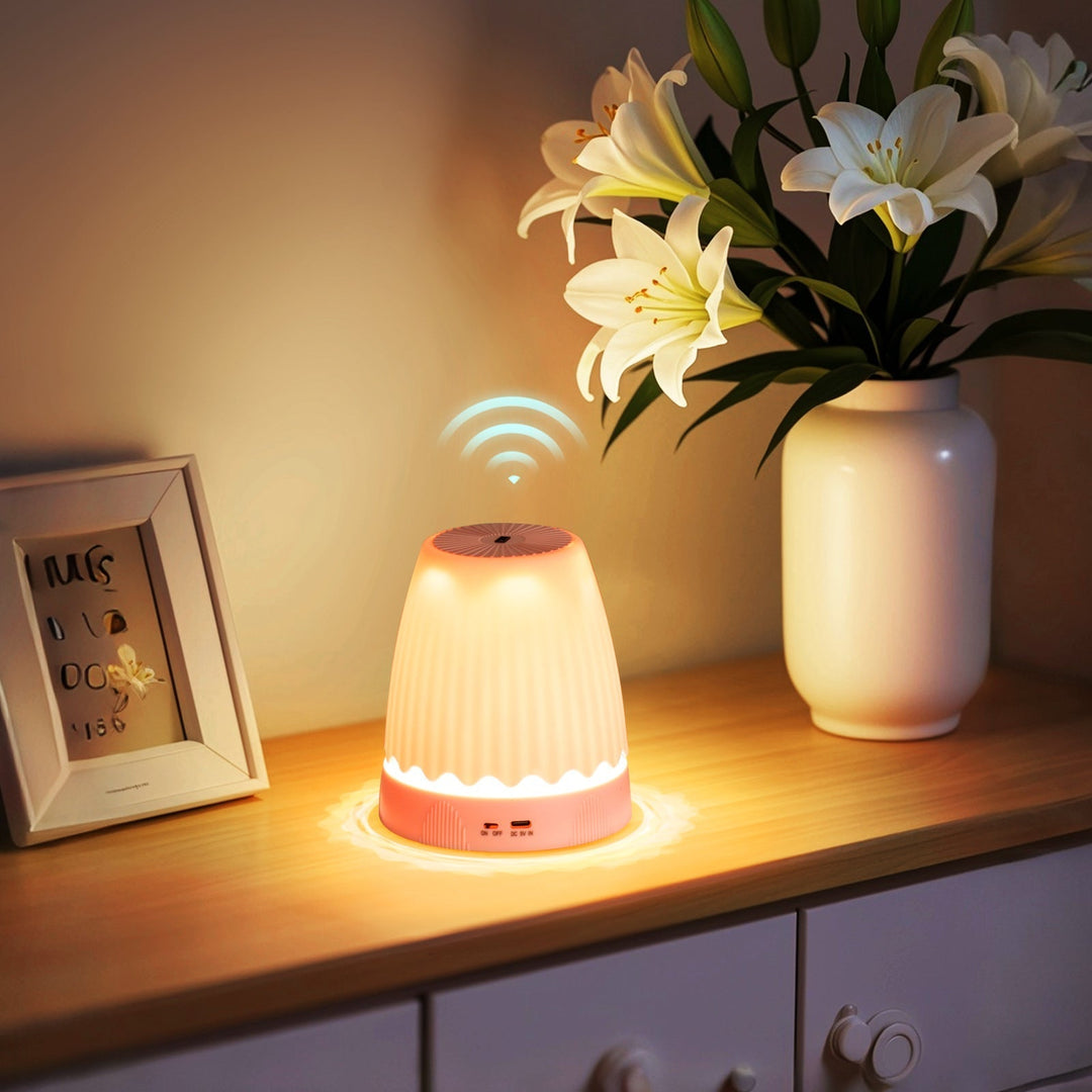 Viral Trådlös Laddnings Nattlampa, Kreativ Sängbordslampa för Atmosfär