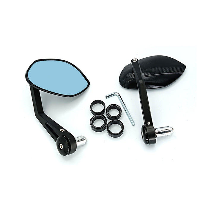 Ergonomisk motorcykelbackspegel med repfria ytor