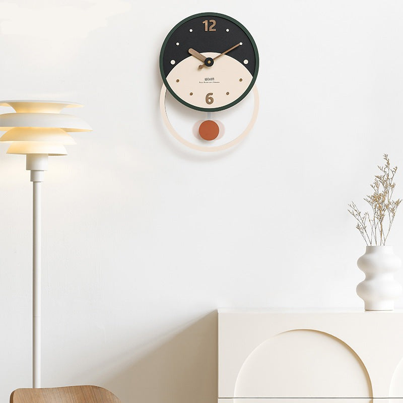 Nordisk Minimalistisk Väggdekoration Klocka för Vardagsrummet