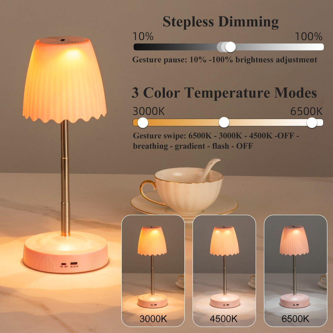Viral Trådlös Laddnings Nattlampa, Kreativ Sängbordslampa för Atmosfär