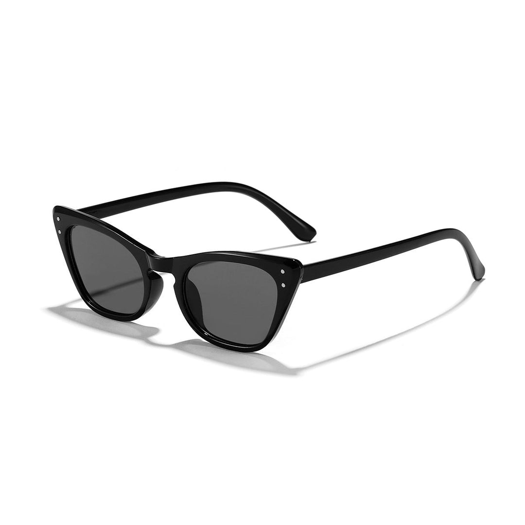 Damers Cat-Eye Solglasögon med Spegelglas och Stilig Ram