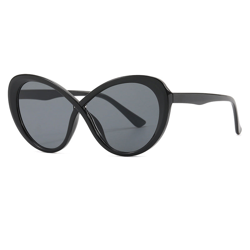 Kvinnors Cat-Eye Solglasögon med Spegelglas