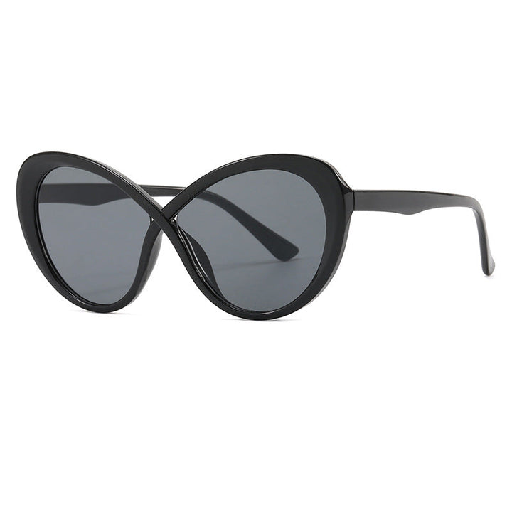 Kvinnors Cat-Eye Solglasögon med Spegelglas