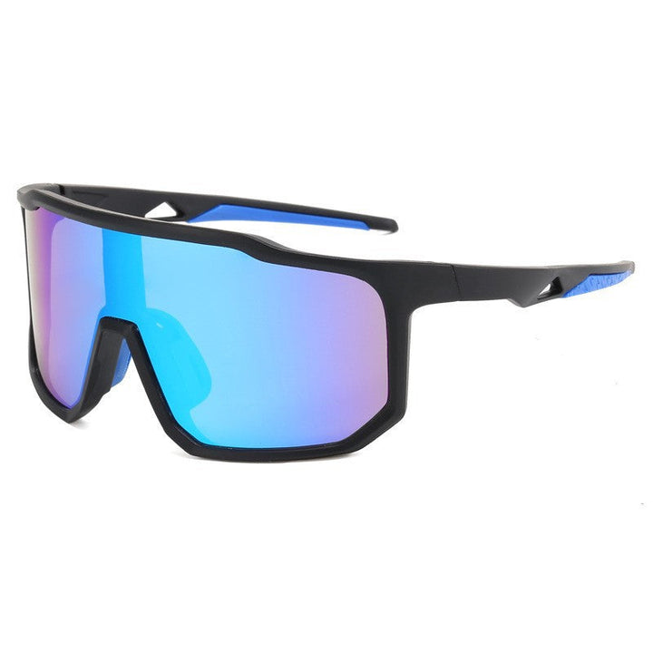 Damernas sportiga racingglasögon med brett synfält och moderna spegelglas