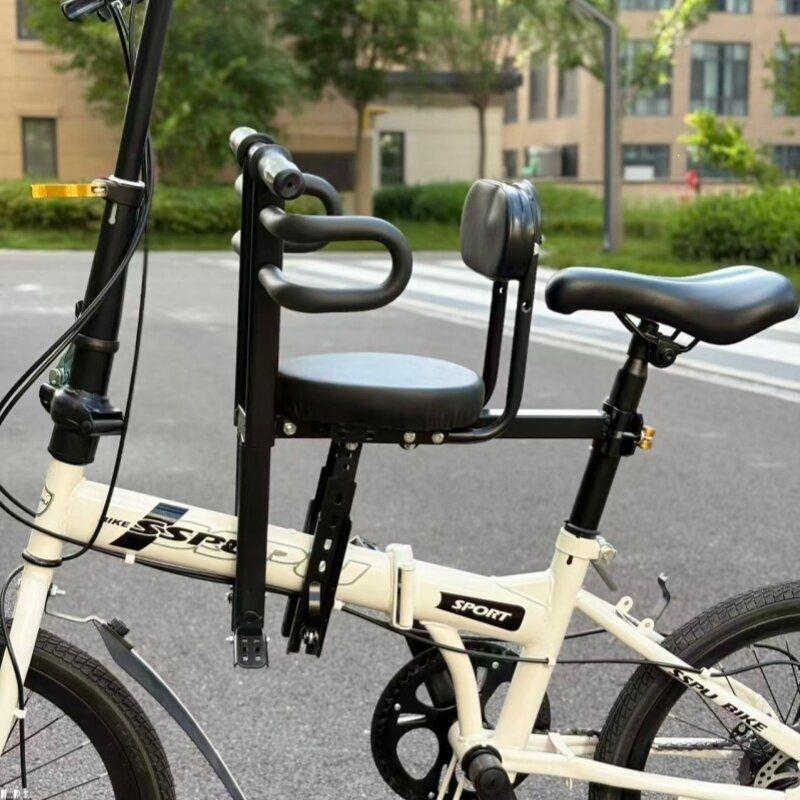 vadderad barncykelsäkerhetsstol med hög rygg och fempunktsbälte