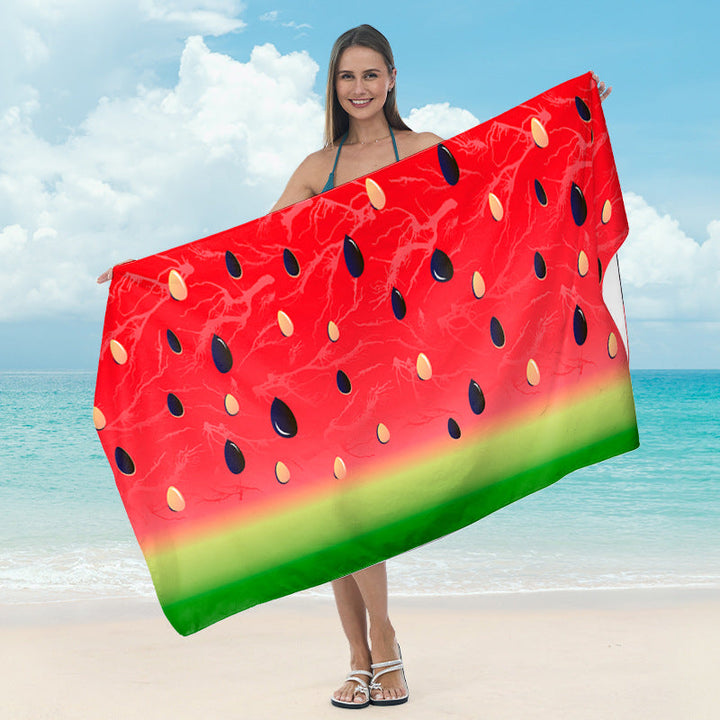 Strandhandduk med spegel-mandaladesign
