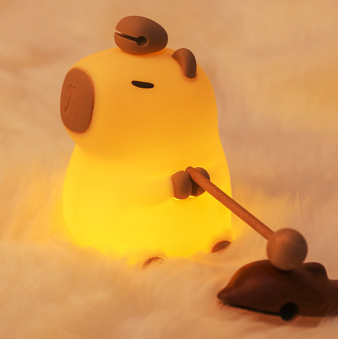 Bedårande Capybara Nattlampa