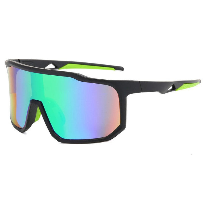 Damernas sportiga racingglasögon med brett synfält och moderna spegelglas
