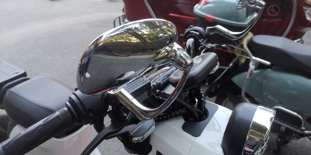 Kromade Justerbara Motorcykelbackspeglar