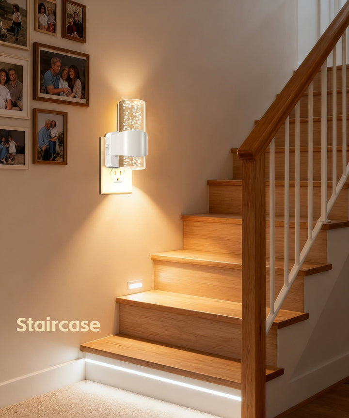 LED Sensor Nattlampa Steglös Dimming Vägglampa för Korridor