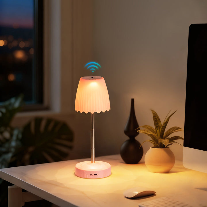 Viral Trådlös Laddnings Nattlampa, Kreativ Sängbordslampa för Atmosfär
