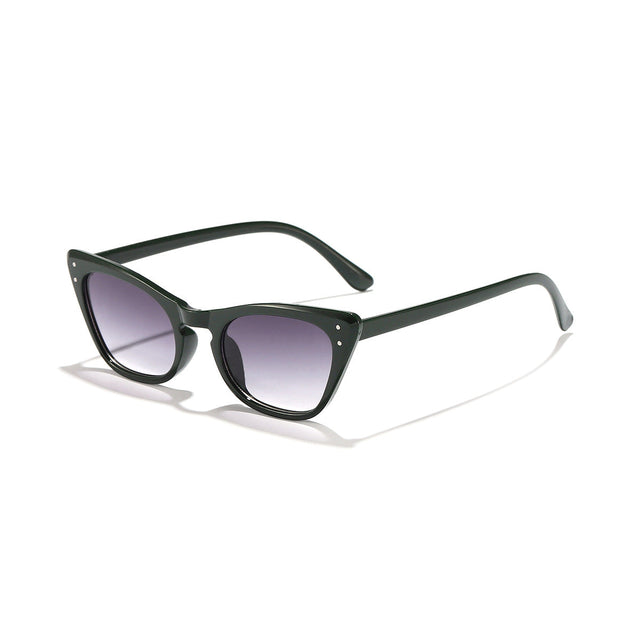 Damers Cat-Eye Solglasögon med Spegelglas och Stilig Ram