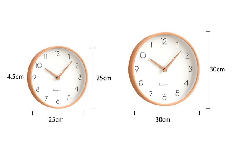 Nordisk Minimalistisk Trä Tyst Väggklocka