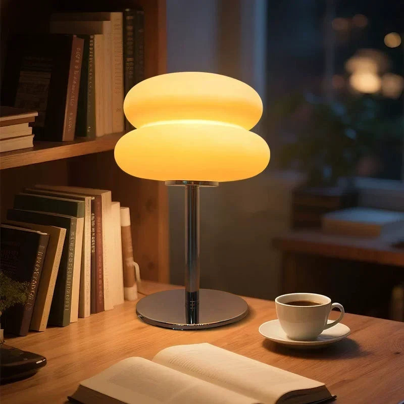 Skrivbord Mini Bordslampa Bauhaus Vintage Äggtart Nattlampa