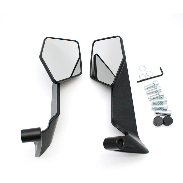 Motorcykelbackspegel med modern, aerodynamisk design