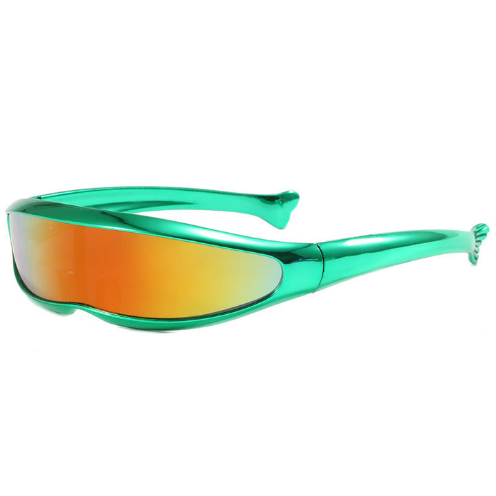 Kvinnors Sportiga Solglasögon med Ergonomisk Design och Spegelglas