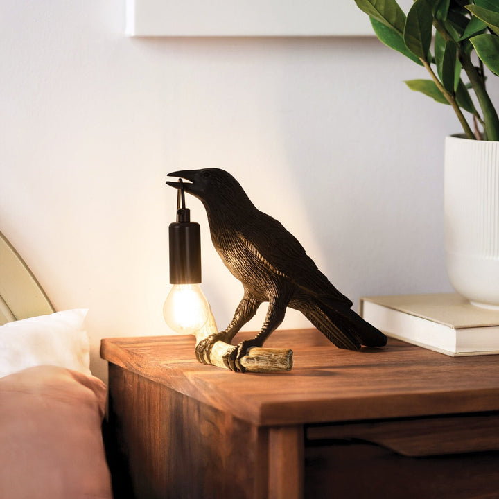 Kreativ Fågel Bordslampa Sänglampa Nattljus Vardagsrum Sovrum Atmosfär Mini Lampa