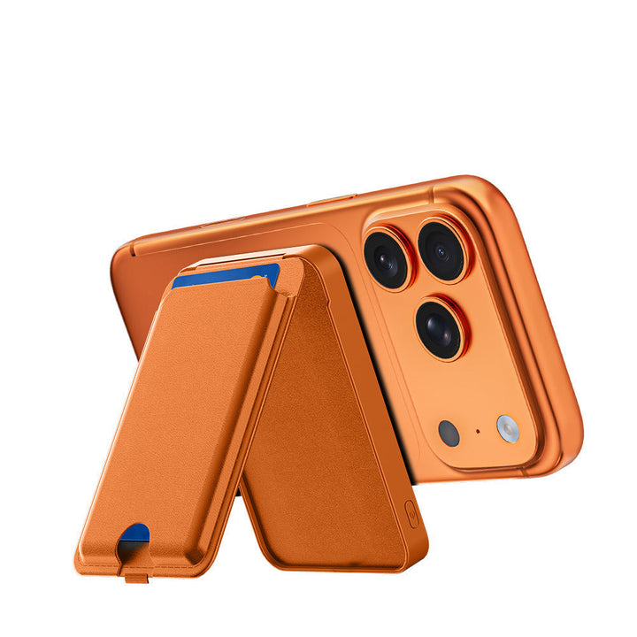 Smartphonefodral med integrerat kortfack och stativ