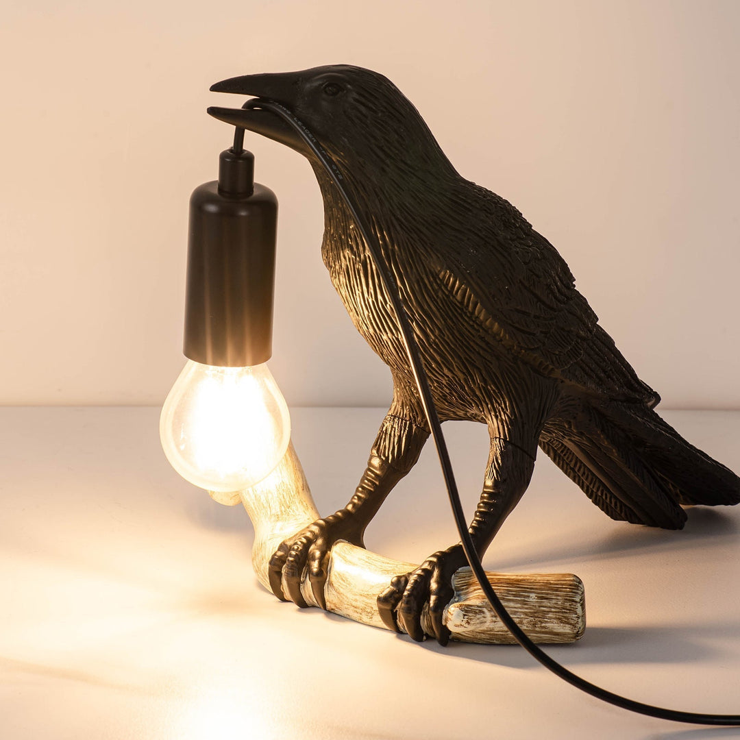 Kreativ Fågel Bordslampa Sänglampa Nattljus Vardagsrum Sovrum Atmosfär Mini Lampa