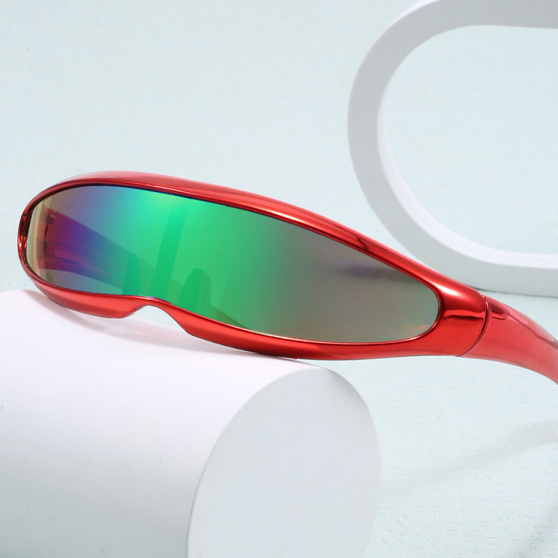 Kvinnors Sportiga Solglasögon med Ergonomisk Design och Spegelglas