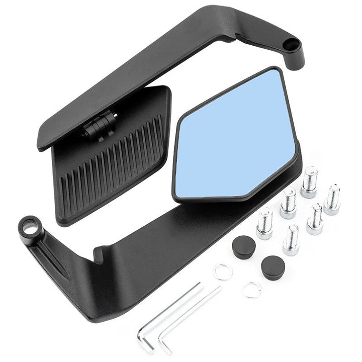 Motorcykelbackspegel med modern, aerodynamisk design