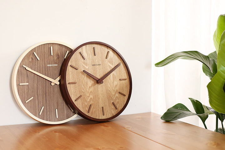 Minimalistisk Tyst Träväggsklocka 30 cm