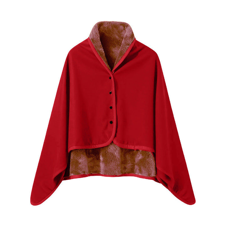 Kvinnors Eleganta Snuggle Blanket med Krage