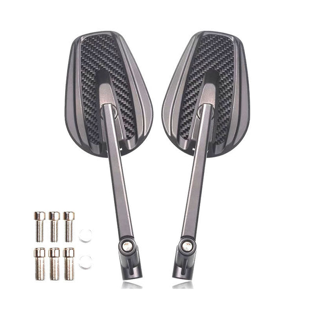 Motorcykel backspeglar med modern design i aluminium