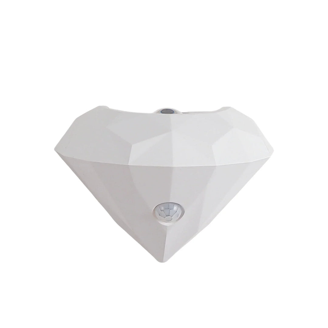 Premium Diamant Vägglampa Nattlampa Rörelsesensor Magnetisk Dimbar