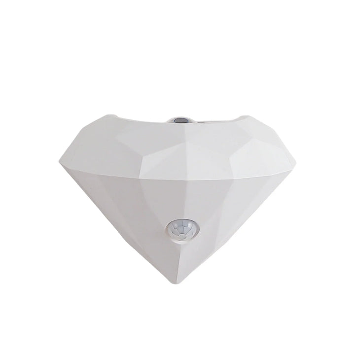 Premium Diamant Vägglampa Nattlampa Rörelsesensor Magnetisk Dimbar