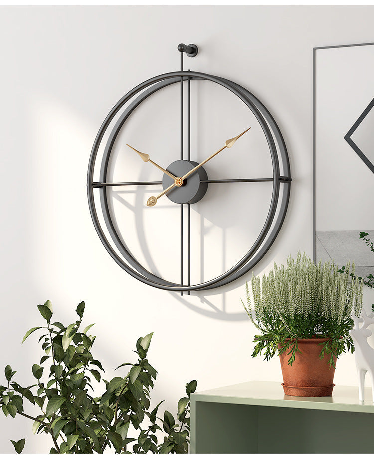 Nordisk Minimalistisk Stor Tyst Väggklocka 20 Tum